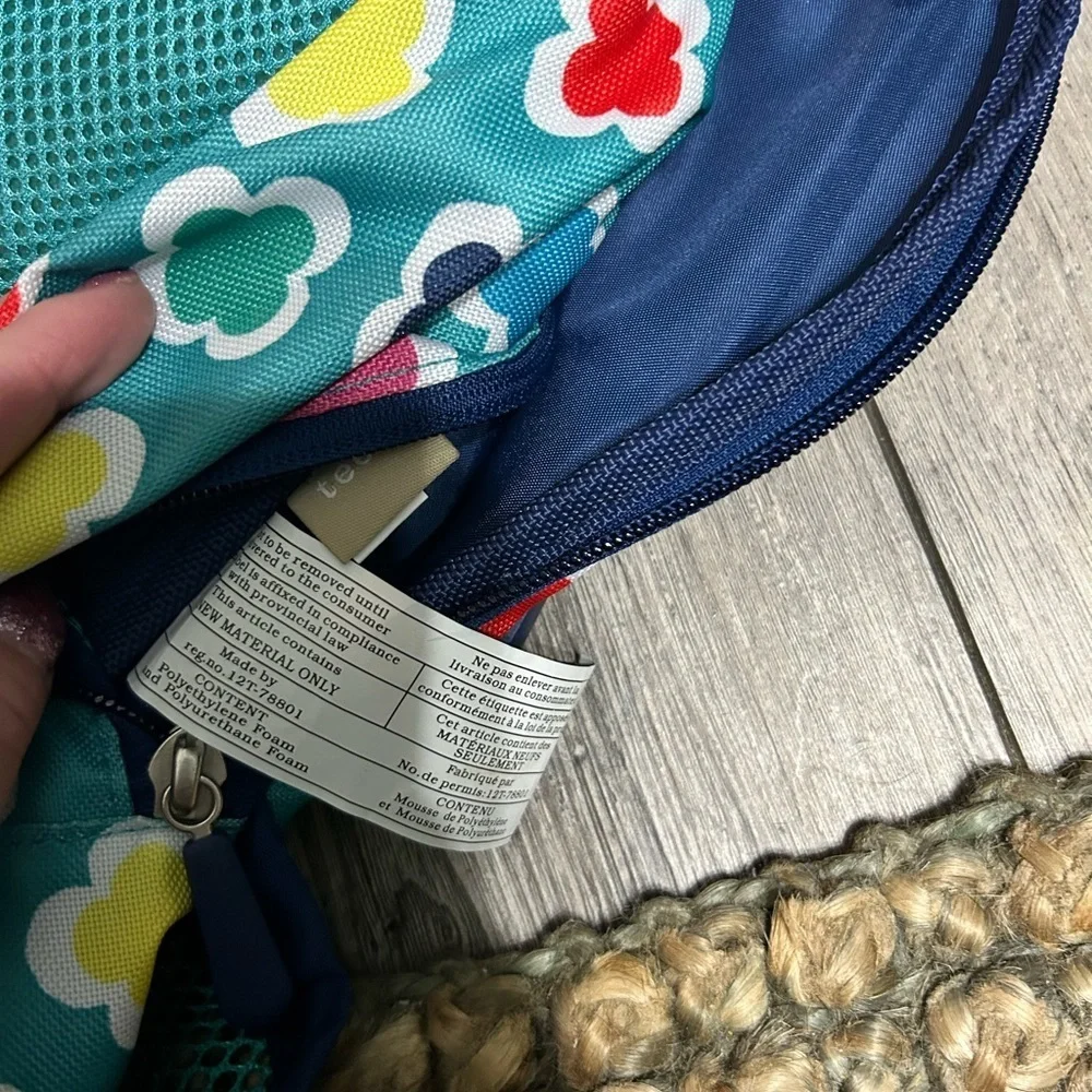 PB Teen Gear-Up model  Pottery Barn Teen Turquoise Backpack Multicolor Clover